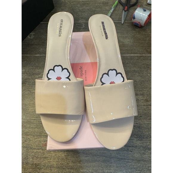 KATE SPADE New York Women's Size 7 Savvi Heeled Sandal, Tusk NEW - Picture 2 of 14